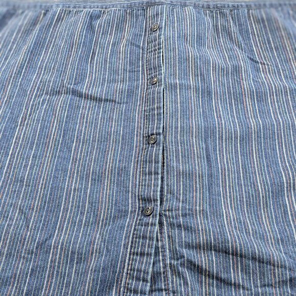 Madewell Blue Striped Blouse - Picture 5 of 9